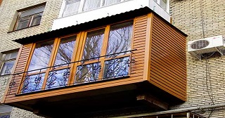 Внешняя отделка балкона Крымск цена от 1034 руб. м/2.